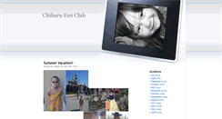 Desktop Screenshot of chiharufanclub.com