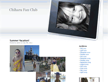 Tablet Screenshot of chiharufanclub.com
